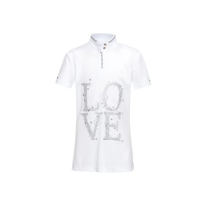 Imperial Riding La Fleur Ladies Competition Shirt - White/Black